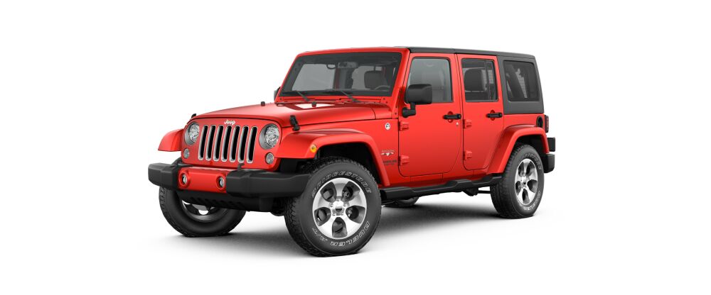 2017 Jeep Wrangler Unlimited Sahara Red Front Exterior